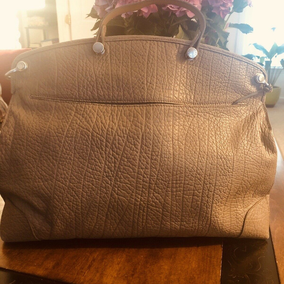 FURLA LARGE PIPER PEBBLE LEATHER SATCHEL PREOWNED - Picture 3 of 8